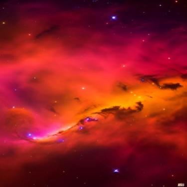 Imagem de Quadro Decorativo Estampa Celestial Mirage Illusory Marvels com Efeitos Visuais para Decoração Moderna 30x30cm