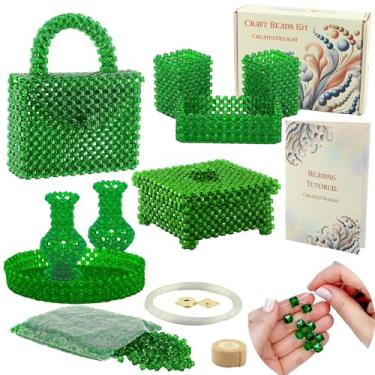 Imagem de Artes e artesanato para adultos: Materiais de artesanato para tecer coisas fofas com miçangas. Kits DIY para adultos - Passatempos para mulheres, presentes para adolescentes. Kit de contas Materiais