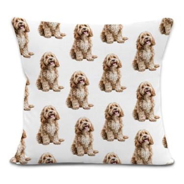 Imagem de Yorhifa Cockapoo Capas de almofada para cães 45,7 x 45,7 cm, presentes para donos de cães, presentes de cockapoo, presentes para mulheres, homens, capas de almofada para sofá, decoração de quarto de
