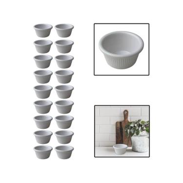 Imagem de Kit 18 Molheiras De Melamina Shoyu Molhos Ketchup 8 Cm 80Ml