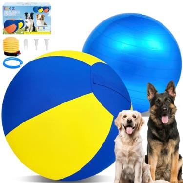 Imagem de MKZ Bola de pastoreio para cães - 18 bolas alegres para cães, pastor australiano/alemão, collies e todas as raças de pastoreio, melhor resistência a mordidas, brinquedos de costura reforçada para cães