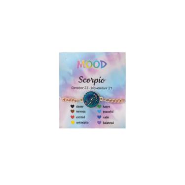 Imagem de GLMOCM Pulseira de signos do zodíaco, pulseira do zodíaco para mulheres, ajustável, 12 constelações, pulseira de corrente de elos cubanos, joias de aniversário, presente para mulheres, One Size, Liga