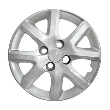 Imagem de Calota 160cb-pta aro 14 prata cubo baixo - unidade - GRID PRATA