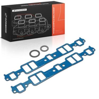 Imagem de A-Premium Conjunto de juntas do coletor de admissão do motor inferior compatível com Chey, GMC, Olds, Pontiac, Buick, Cadillac GM - Classe C/K/R/V, Blazer, Tahoe, Firebird, Hummer, Regal, Jimmy