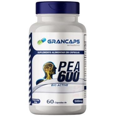 Imagem de PEA 600 BIO ACTIVE PALMITOILETANOLAMIDA + VITAMINA D + CÁLCIO 60 CÁPSULAS - GRANCAPS-Unissex