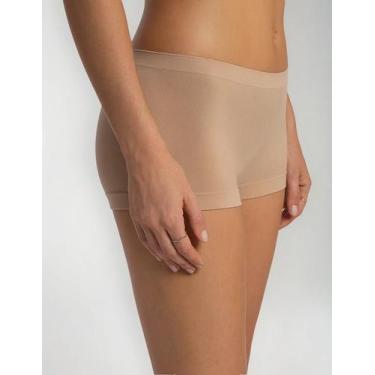 Imagem de Calcinha Boxer Modeladora Sem Costura Feminina Lupo Loba Cor:Natural P