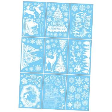 Imagem de Vaveren 9 Adesivos de Natal para Janela, Adesivos de Flocos de Neve de Natal, de Parede de PVC para o Natal
