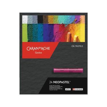 Imagem de Giz Pastel Oleoso Caran D'Ache Neopastel Com 24 Cores - Caran Dache