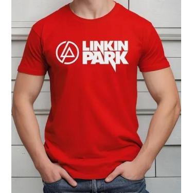 Imagem de Camiseta Camisa Algodão Feminina Masculina Adulto Banda de Rock Linkin