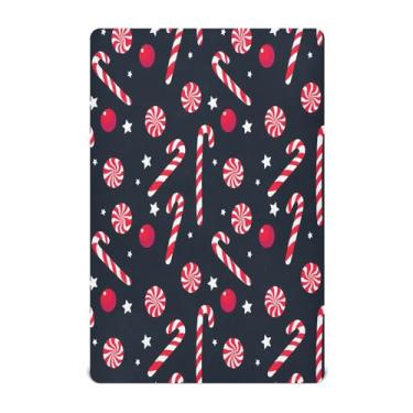 Imagem de JUZIHAI Lençol com elástico para berço 132 x 71 cm, capa de colchão de bebê para meninos e meninas, lençol de brincar para berço padrão e cama de criança pequena