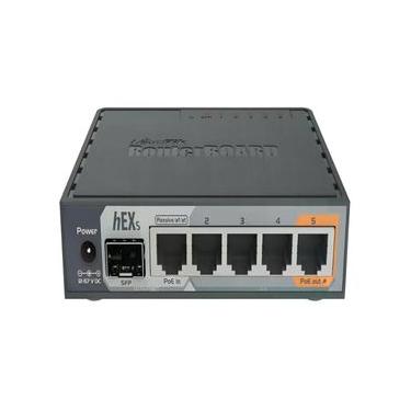 Imagem de Roteador MikroTik RouterBOARD hEX S RB760iGS cinza