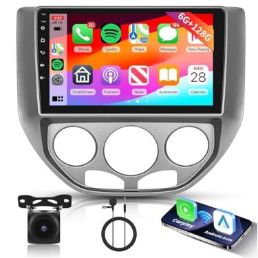 Imagem de [6G + 128G] Estéreo automotivo para Ford Focus 2005-2008, tela sensível ao toque IPS de 9 polegadas com CarPlay sem fio e Android Auto, rádio de carro Android 15 de 8 núcleos, visão panorâmica de 360°