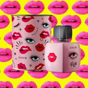 Imagem de Ciclo kiss deo colônia 100ml feminino perfume doce - Ciclo Cosméticos