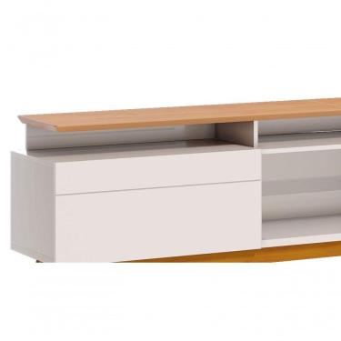 Imagem de Rack Classic +2g 1.8 Off White Com Nature - Imcal Móveis