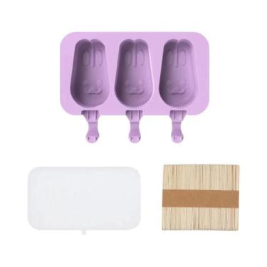 Imagem de Molde De Silicone Para Sorvete DIY Com Tampa, Fabricante De Picolé Cas