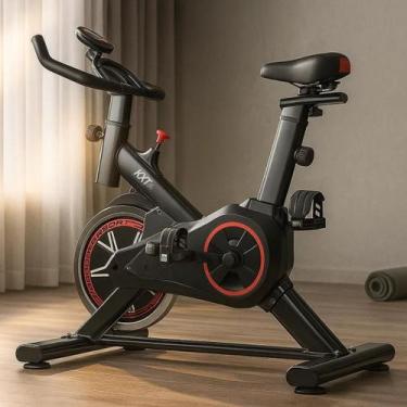 Imagem de Bicicleta Ergométrica Para Spinning Mecanica 6kg Kxt Fitness Cor Preto