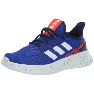 Imagem de adidas Tênis de corrida infantil unissex Kaptir 2.0, Azul lúcido/branco/azul escuro, 7 Big Kid