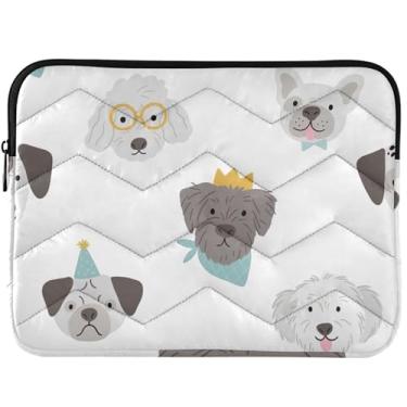 Imagem de Capa para notebook com desenho de cachorro fofo Pug universal de 13 a 14 polegadas, capas e capas para MacBook Pro 14 polegadas