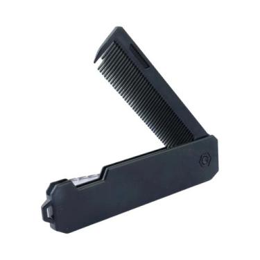 Imagem de Pente Profissional Dobrável De Bolso Com Dentes Largos Para Barba E Ca