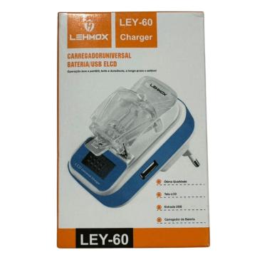 Imagem de Carregador Universal LCD para Bateria de Celular Ley-60 Lehmox