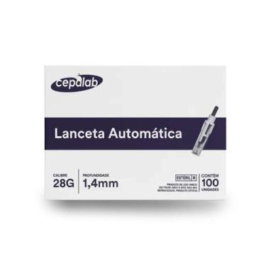 Imagem de Lanceta Automática 28G x 1,4mm - Cepalab - 100 Unidades - no-brand