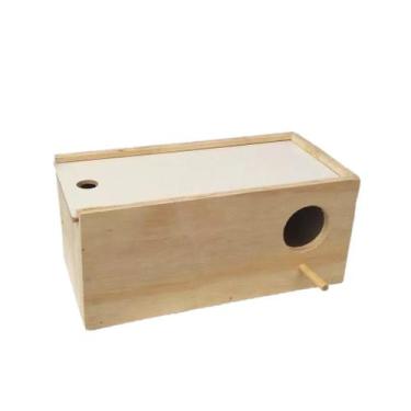 Imagem de Ninho Grande Horizontal Agapornis Periquito - Cia dos Ninhos