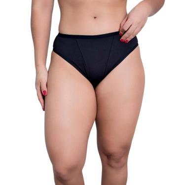 Imagem de Kit 10 Calcinhas Cós Alto Confortável Feminina Tangão Lingerie Revenda
