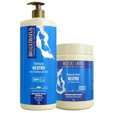 Imagem de Kit Neutro Bio Extratus Shampoo 1l + Máscara 1l