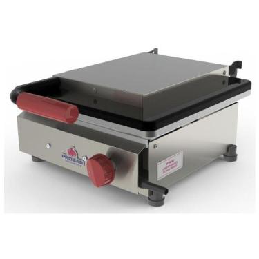 Imagem de Chapa Sanduicheira Simples a Gás Progás Inox com Prensa PR-350GN