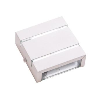 Imagem de Kit 2 Arandelas Externa Parede 2 Focos  2 Frisos Branca 1112