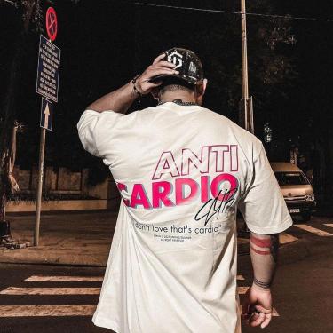 Imagem de Camiseta Oversized Algodão Not Cardio Maromba Academia Treino-Masculino