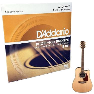 Imagem de Jogo De Cordas D`Addario Phosphor 010 Bronze Violão Ej15