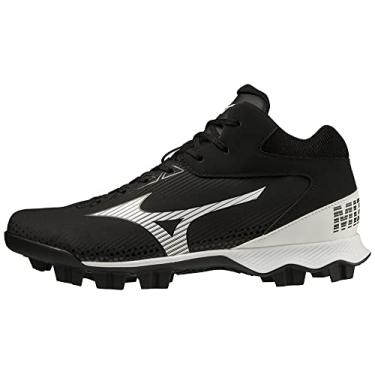Imagem de Mizuno Tênis masculino Wave Lightrevo Mid, Preto/branco, 8.5