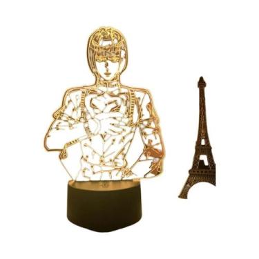 Imagem de Luminária Noturna 3D JoJo Bizarre Adventure Para Decoração De Quarto, 