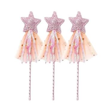 Imagem de Varinha Mágica De Fada Com Lantejoulas Para Meninas, Acessórios Para F