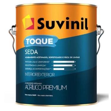 Imagem de Tinta Acrílica Toque Seda 3,6L Branco Neve - Suvinil - 50839872 - Unit