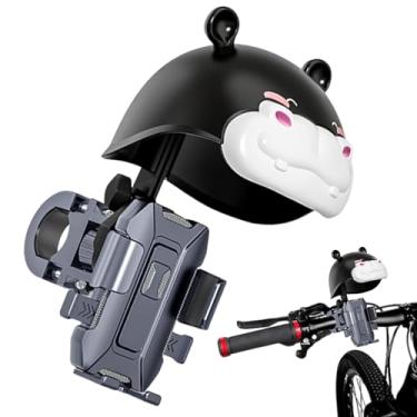 Imagem de Suporte de telefone para motocicleta, rotação de 360 graus com capacete - suporte de clipe de telefone antiderrapante para ciclismo | para motocicleta, bicicleta, scooter, navegação, uso ao ar livre