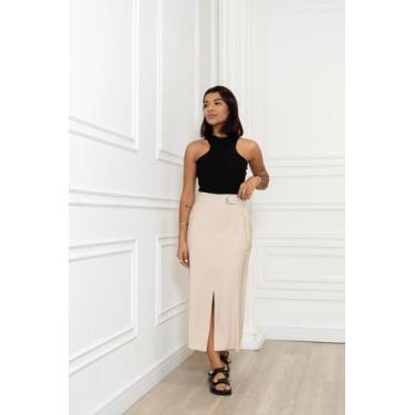 Imagem de Saia Sarja  - Lefalu, M, Nude