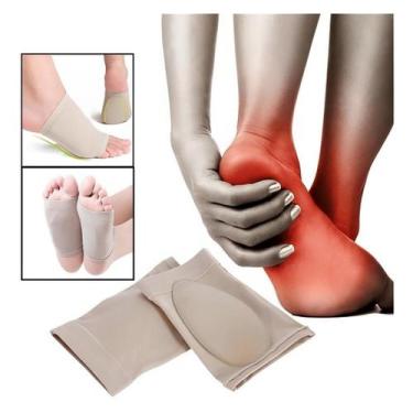 Imagem de Par de Meias Ortopédicas Plantar Universal  Alívio da Fascite com Supo
