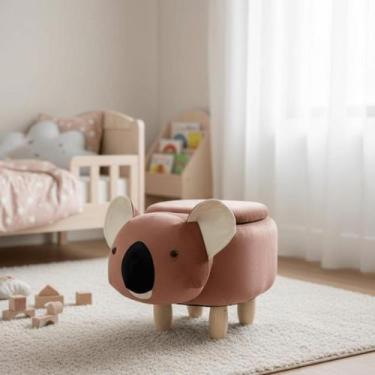 Imagem de Puff Infantil Coala 37cm com Baú - Importado