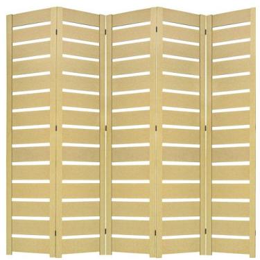 Imagem de 5 Biombo Slim Sanfonado Com Dobradiças Folha Painel Mdf Cru Divisor Di