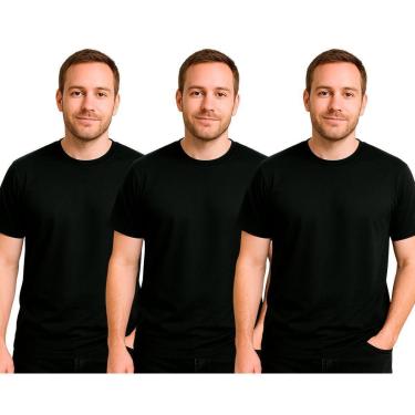 Imagem de Kit 3 Camisetas Masculinas FMF Básicas Fitness Treino Academia-Masculino