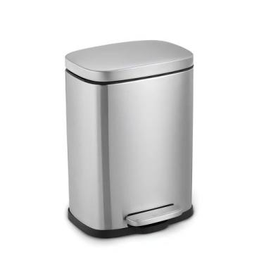 Imagem de Lixeira de Pedal 5L em Inox com Balde Interno Removível - Goedert Grou