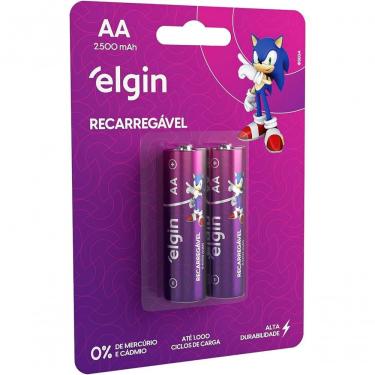 Imagem de Pilha Elgin Recarregável Aa C/2 Unidades 2500mah