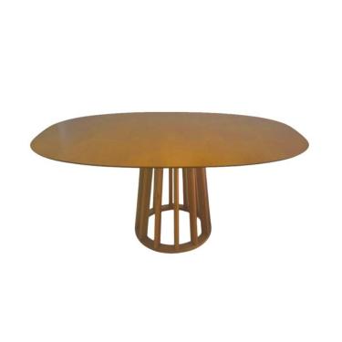 Imagem de Mesa de Jantar Beatriz 6 Lugares Retangular MDF 160X100CM Cerejeira Moderna Contemporânea