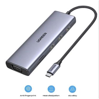 Imagem de Hub Ugreen Adaptador Multifuncional 100w Usb-c 9 Em 1 Cm498