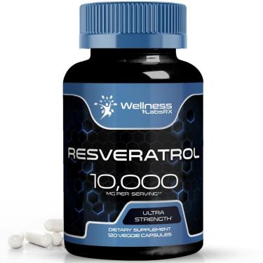 Imagem de Suplemento De Resveratrol Wellness Labsrx 10000Mg 120 Cápsulas-Unissex