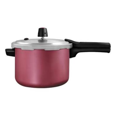 Imagem de Panela De Pressão Panelux 4.5l Fechamento Externo Cor Cereja - Congrat