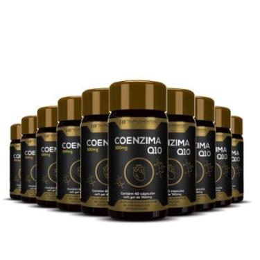 Imagem de 10X COENZIMA Q10 100MG 60CAPS HF SUPLEMENTOS-Unissex