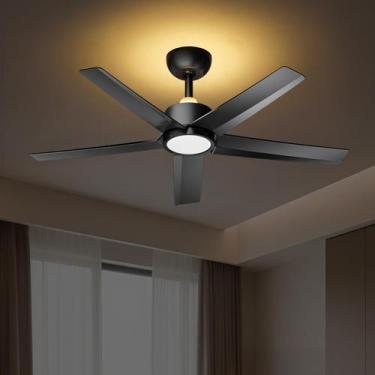 Imagem de Ventilador de teto ocioc 44" Black 6 Speed Remote Light